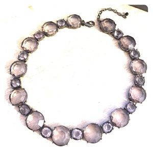 Smokey Gray Crystal Necklace